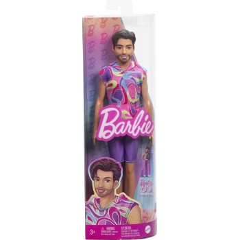 Mattel Barbie Fashionistas Doll 227 With Outfit Inspired By The Totally Hair Look, Brunette With Short Beard & Slender Body Type
