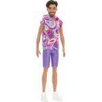 Mattel Barbie Fashionistas Doll 227 With Outfit Inspired By The Totally Hair Look, Brunette With Short Beard & Slender Body Type