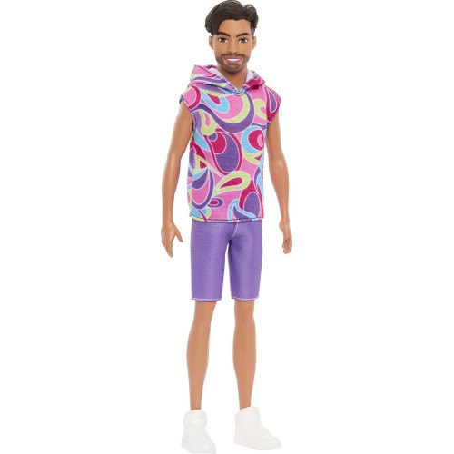Mattel Barbie Fashionistas Doll 227 With Outfit Inspired By The Totally Hair Look, Brunette With Short Beard & Slender Body Type