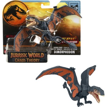Mattel Νεες Φιγούρες Δεινοσαύρων Jurassic World Danger Pack Dimorpho Jurassic World Παιδική Φιγούρα Παιχνιδιού HLN49 / HTK54 194