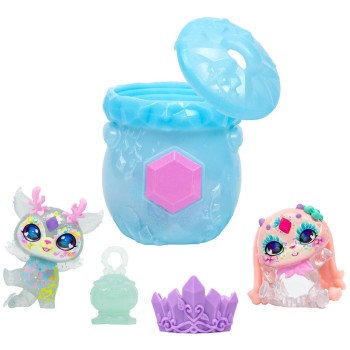 Giochi Preziosi Magic Mixies Magic Pixlings S4 - 2 Φιγούρες Magicus Py Σε Mini Μαγικό Καζάνι 2 Pack-1Τμχ MGX17000 8056379165019