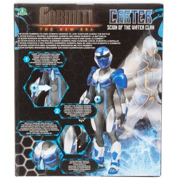 Giochi Preziosi Gormiti The New Era - Φιγούρα Carter- Scion Of The Water Clan Με Λειτουργίες 27Cm Με Λειτουργια Ολογράμματος GRV