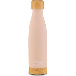 nava Θερμός Μπουκάλι Ανοξείδωτο Bamboo We Care Ροζ 500Ml 10-016-001 5205746007909