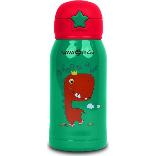 nava Θερμός Μπουκάλι Ανοξείδωτο We Care Πράσινο 500Ml 10-001-003 5205746007756