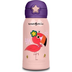 nava Stainless Steel Hot Bottle We Care Pink 500Ml 10-001-001 5205746007749