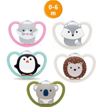 NUK Space Silicone Pacifier 0-6m, 1 pc 10730331 4008600318736