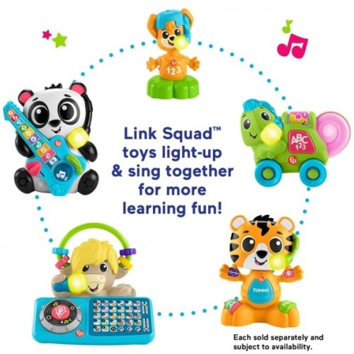 Mattel Fisher-Price Link Squad Bop & Groove Tiger With Music & Lights For Ages 9+ Months HYL08 194735249770