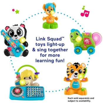 Mattel Fisher-Price Link Squad Bop & Groove Tiger With Music & Lights For Ages 9+ Months HYL08 194735249770
