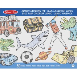 Melissa and Doug Jumbo 50 Colouring Pad – Blue 14226 000772142267