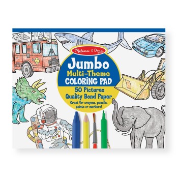 Melissa and Doug Jumbo 50 Colouring Pad – Blue 14226 000772142267
