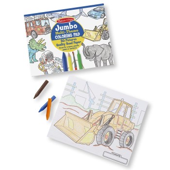 Melissa and Doug Jumbo 50 Colouring Pad – Blue 14226 000772142267