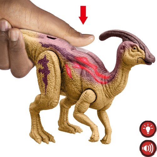 Mattel Jurassic World Wild Roar Parasaurolophus HLP14 / HTK75 194735192373