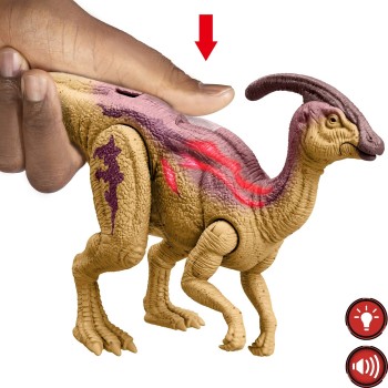 Mattel Jurassic World Wild Roar Parasaurol Δεινόσαυρος Με Κινούμενα Μελη/Επιθεση Παιδική Φιγούρα Παιχνιδιού HLP14 / HTK75 194735