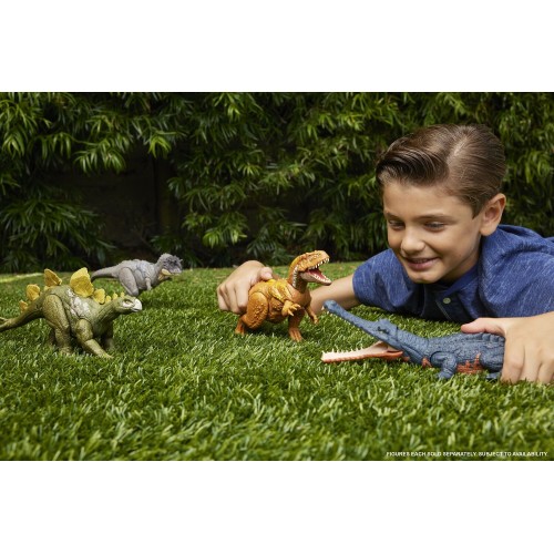 Mattel Jurassic World Wild Roar Ceratosaur Δεινόσαυρος Με Κινούμενα Μελη/Επιθεση Παιδική Φιγούρα Παιχνιδιού HLP14 / HTK74 194735