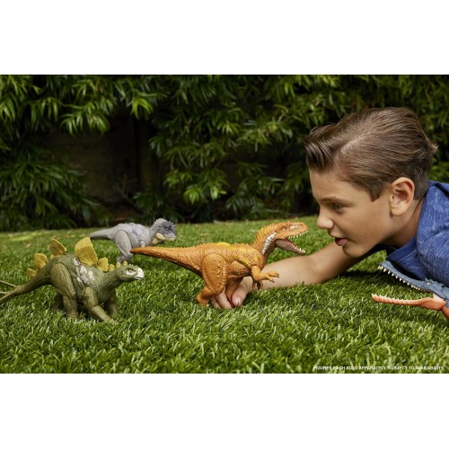 Mattel Jurassic World Wild Roar Ceratosaur Δεινόσαυρος Με Κινούμενα Μελη/Επιθεση Παιδική Φιγούρα Παιχνιδιού HLP14 / HTK74 194735