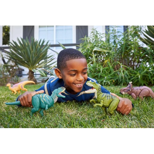 Mattel Jurassic World Wild Roar Pachyrhino Δεινόσαυρος Με Κινούμενα Μελη/Επιθεση Παιδική Φιγούρα Παιχνιδιού HLP14 / HTK72 194735