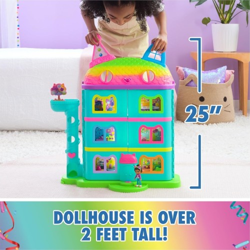 Spin Master Gabbys Dollhouse, 15-Piece Rainbow-Themed, Celebration Dolls House, Toy Fig 102494 681147027183