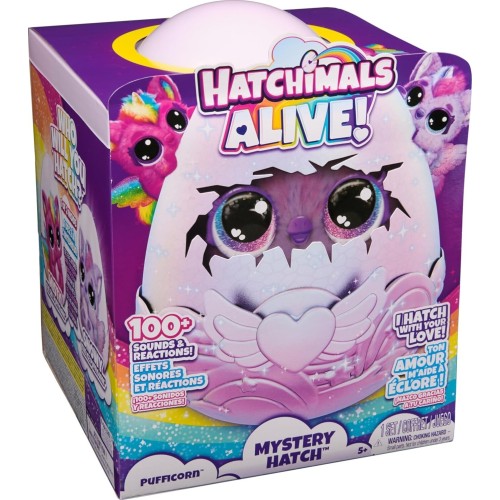 Spin Master Hatchimals Alive, Mystery Hatch Pufficorn, Surprise  Toy And Egg With Mist, 102509 778988509142