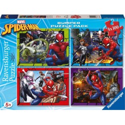 Ravensburger Παζλ 4x100 Τεμ. Spiderman 12001076 4005555010760