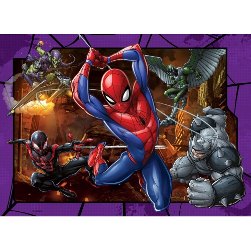 Ravensburger Παζλ 4x100 Τεμ. Spiderman 12001076 4005555010760