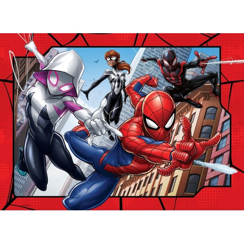 Ravensburger Παζλ 4x100 Τεμ. Spiderman 12001076 4005555010760
