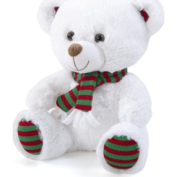 Christakopoulos Teddy Bear With Festive Scarf 2x. 30cm 2228 5212007580613