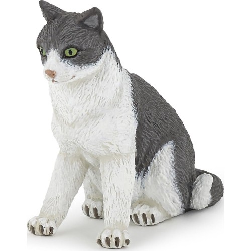 papo Cats And Dogs Cat Sitting Dogs Figurine, Multicolour 54033 3465000540333