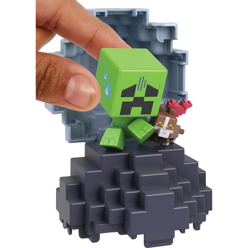 Mattel Minecraft Mini Αυγα Με Φιγούρα Mini Mode Spawn Egg Figur Παιδική Φιγούρα Παιχνιδιού Scaredy Cat Creeper HXT64 / HYM06 194
