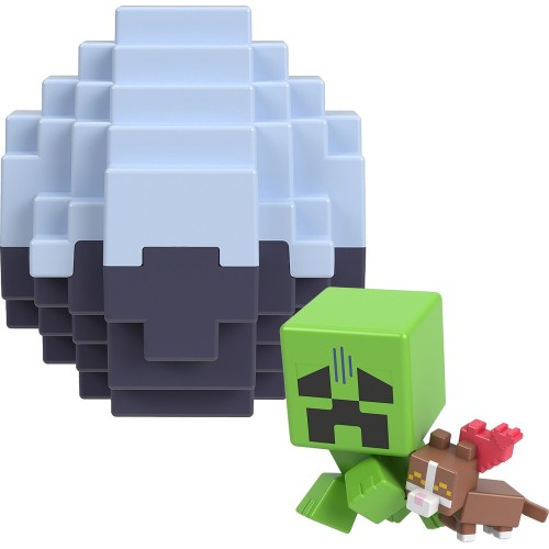 Mattel Minecraft Mini Αυγα Με Φιγούρα Mini Mode Spawn Egg Figur Παιδική Φιγούρα Παιχνιδιού Scaredy Cat Creeper HXT64 / HYM06 194