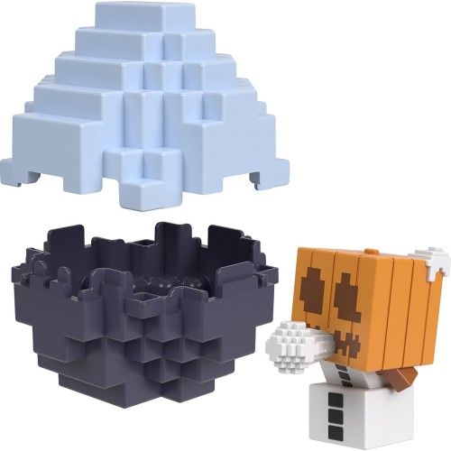 Mattel Mini Αυγα Με Φιγούρα Mini Mode Spawn Egg Figur Minecraft Παιδική Φιγούρα Παιχνιδιού Spittin' Snow Golem HXT64 / HYM08 194