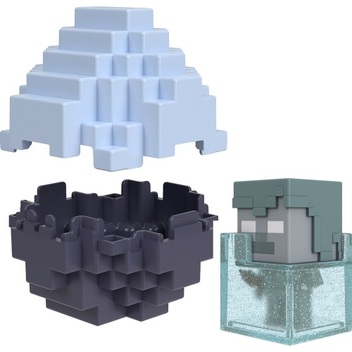Mattel Minecraft Mini Αυγα Με Φιγούρα Mini Mode Spawn Egg Figur Παιδική Φιγούρα Παιχνιδιού Frosted Stray Chase HXT64 / HYM10 194