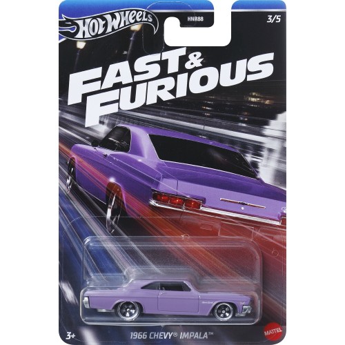 Mattel Hot Wheels Fast & Furious 1966 Chevy Impala HNR88 / HRW53 194735187294