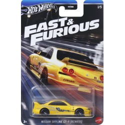 Mattel Hot Wheels Αυτοκινητάκια - Ταινίες Nissan Skyline Fast And Furious Όχημα Παιχνίδι HNR88 / HRW51 194735187362