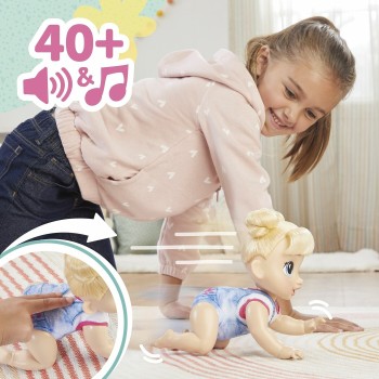 Hasbro Baby Alive Crawl N Play Harper Hugs Blonde Hair  F9709 5010996271945
