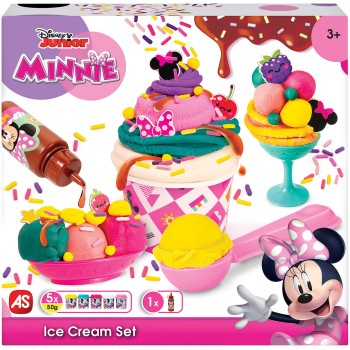 As company Disney Minnie Mouse Plasticine Minnie I Make Ice Cream With Syrup And Sprinkles With 5 250G Jars For 3+ Years 1045-03