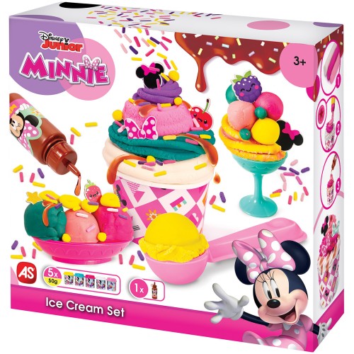 As company Disney Minnie Mouse Plasticine Minnie I Make Ice Cream With Syrup And Sprinkles With 5 250G Jars For 3+ Years 1045-03