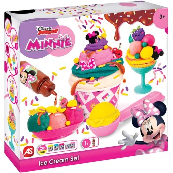 As company Disney Minnie Mouse Πλαστελίνη  Minnie Φτιάχνω Παγωτό Με Σιρόπι Και Sprinkles Με 5 Βαζάκια 250Γρ Για 3+ Χρονών 1045-0