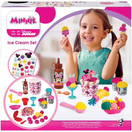 As company Disney Minnie Mouse Plasticine Minnie I Make Ice Cream With Syrup And Sprinkles With 5 250G Jars For 3+ Years 1045-03