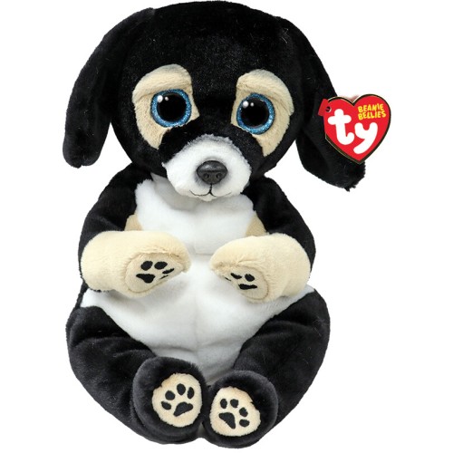 ty Beannie Bellies Ranger Fluffy Dog White And Black 23cm 1607-43209 008421432097