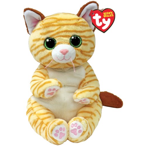 ty Beannie Bellies Mango Fluffy Kitten Yellow 23cm 1607-43208 008421432080