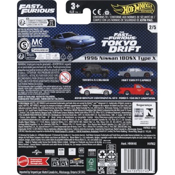 Mattel Hot Wheels Fast & Furious Nissan 180Sx HNW46 / HVR62 194735207459