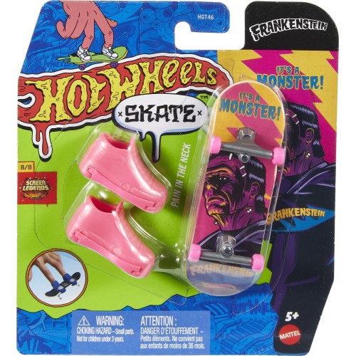 Mattel Hot Wheels Hw Skate & Παπούτσια Skate Pain In The Neck Skate Παιχνίδι Δραστηριοτήτων/Δεξιοτήτων Finger Board HGT46 / HVK0