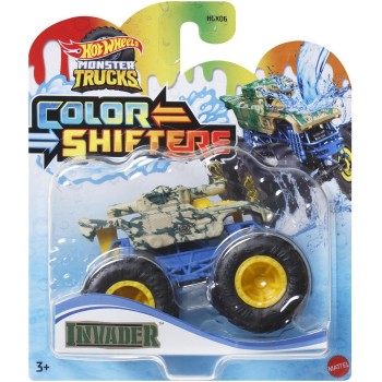 Mattel Hot Wheels Οχήματα Χρωμοκεραυνοί Monster Trucks Color Shifters Invader Όχημα Παιχνίδι HGX06 / HVH87 194735204649