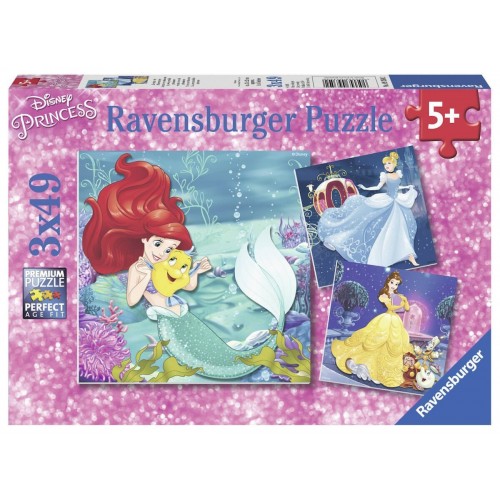 Ravensburger Παζλ 3X49τεμ. Disney Πριγκίπισσες 09350 4005556093502