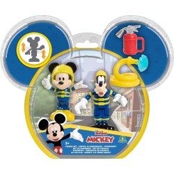 Giochi Preziosi Disney Mickey Mouse Mickey Figures With Joints 7.5Cm. 2Pack Mickey & Goofy Rescuers MCC04520 886144387630
