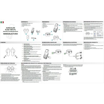 otl technologies otl  sm1278 super mario slider tws earphones with slide open light up charg  5055371628891