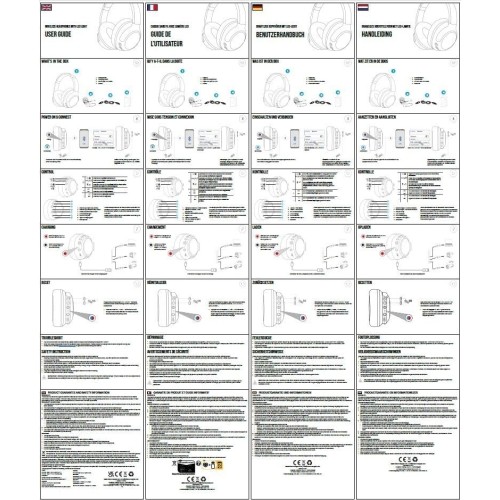 otl technologies Otl Sm1255 Super Mario Led Αναδιπλούμενα Ασύρματα Ακουστικά Μαύρο ACC-1072 5055371629096