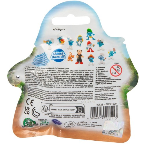 Giochi Preziosi The Smurfs Smurfs -- 5 cm Figure in a bag NEW Designs PUF21000 8056379173113
