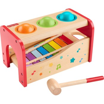 Mattel Fisher-Price Ξύλινο Μουσικό Παιχνιδι Ξυλόφωνο Εκπαιδευτικό Παιχνίδι HXT88 194735238439