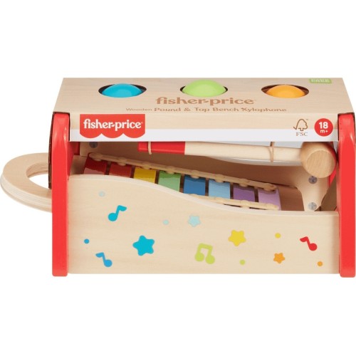 Mattel Fisher-Price Ξύλινο Μουσικό Παιχνιδι Ξυλόφωνο Εκπαιδευτικό Παιχνίδι HXT88 194735238439